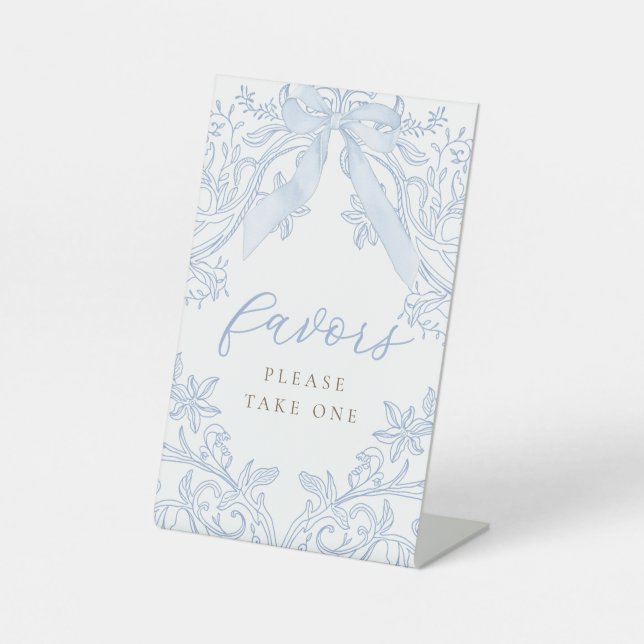 Blauer Bogen-Vorzeigezeichen Sockelschild (Vorderseite)