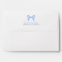 Blauer Bogen Whimsical Modern Elegant Chic