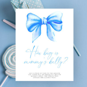 Blauer Bogen - wie groß ist Mamas Bauch Spiel Poster