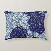 Blauer Botanics Akzent Pillow