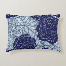 Blauer Botanics Akzent Pillow Dekokissen