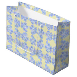 Blauer Bouquets Große Geschenktüte
