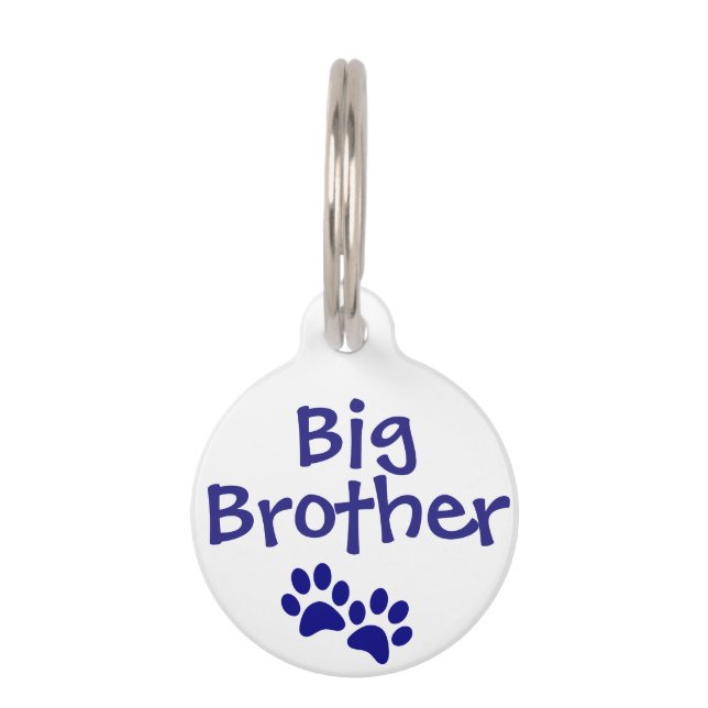 Blauer Bruder-Schoßhund-Katzen-Umbau Haustiermarke (Vorderseite)