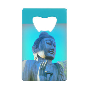 Blauer Buddha Kreditkarten Flaschenöffner