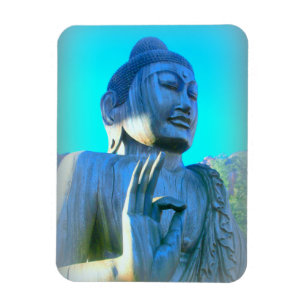 blauer Buddha Magnet