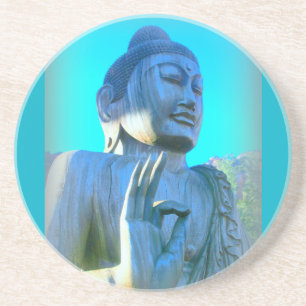 Blauer Buddha Sandstein Untersetzer
