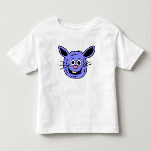 Blauer Bunny-Kopf Kleinkind T-shirt