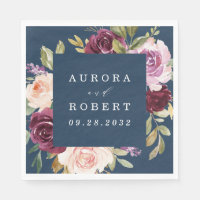 Blauer Burgund Gold Blush Pink Blues Hochzeit