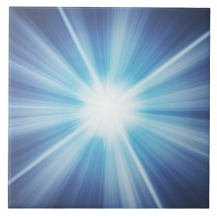Blauer Burst Fliese
