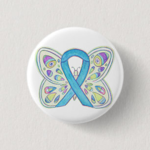 Blauer Butterfly Butterfly-Schaltflächen für die b Button