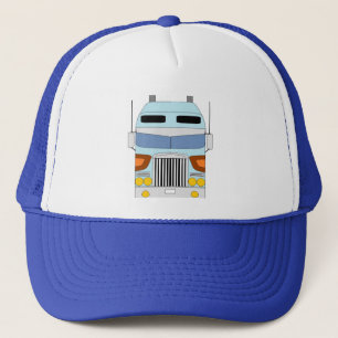blauer cabover Hut Truckerkappe