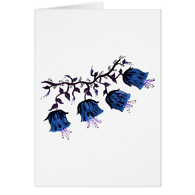 Blauer Canterbury Bells Weintrauben Blume Sympathi (Vorne)