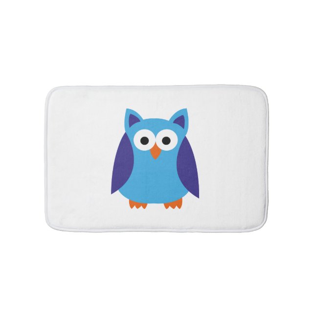 Blauer Cartoon Badematte (Vorderseite)