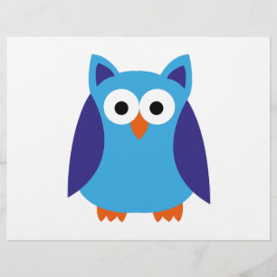 Blauer Cartoon Flyer