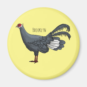 Blauer Cartoon Magnet
