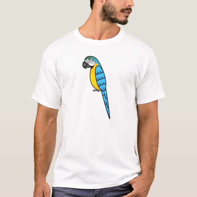 Blauer Cartoon T-Shirt (Vorderseite)