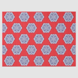 Blauer China Stil mit Kreaturen Seidenpapier