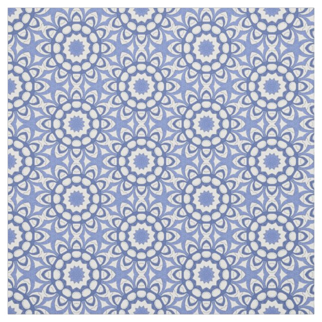 Blauer Chinoiserie-Kreissäger Stoff (Muster)