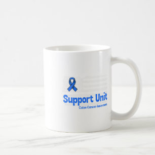 Blauer Colon Cancer Support Unit Flag Blauer Colon Kaffeetasse