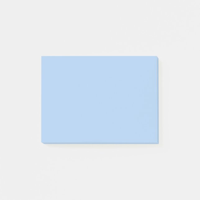 Blauer Cornflower Blau Farbe Post-it Klebezettel (Vorderseite)