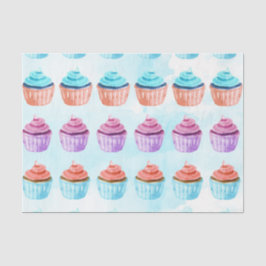 Blauer Cupcake Seidenpapier