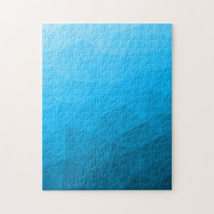 Blauer Cyan-Verlauf geometrisches Maschenmuster Dr