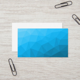 Blauer Cyan-Verlauf geometrisches Maschenmuster Dr Visitenkarte