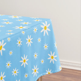 Blauer Daisy-Tabletten Tischdecke