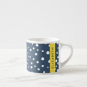 Blauer Dalmatiner Punkte, Punkte, Punkte, Punkte,  Espressotasse
