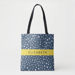 Blauer Dalmatiner Punkte, Punkte, Punkte, Punkte,  Tasche