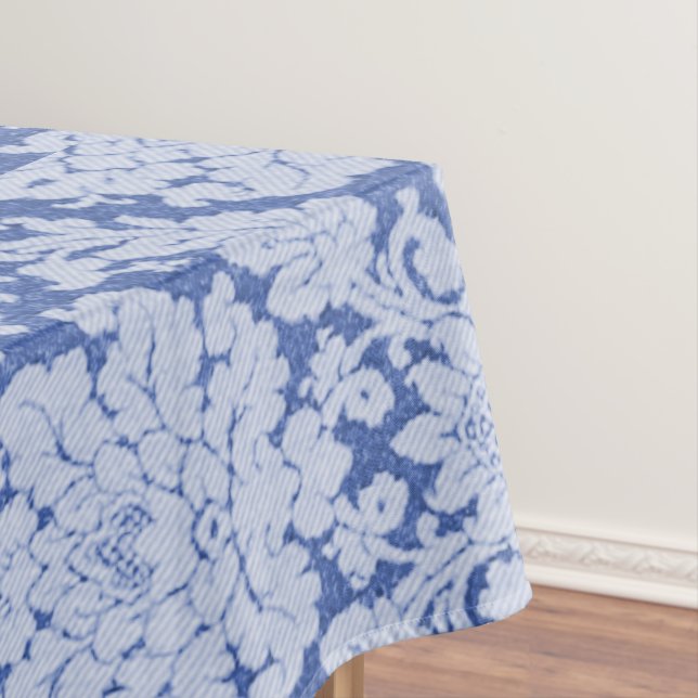 Blauer Damast-Klassikerc$multi-size Tischdecke (Beispiel)