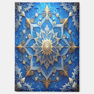 Blauer Dekorativer Weihnachts-Feiertagsmagnet Magnet