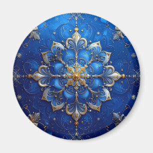 Blauer Dekorativer Weihnachtsmagnet Magnet