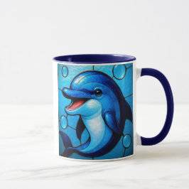 Blauer Delfin Tasse
