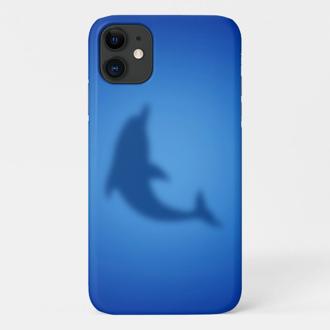 Blauer Delphin Case-Mate iPhone Hülle (Rückseite)