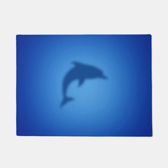 Blauer Delphin Fußmatte (Vorderseite)