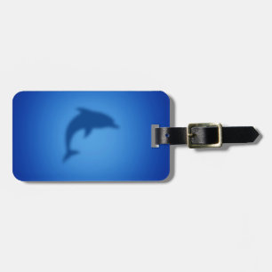 Blauer Delphin Gepäckanhänger