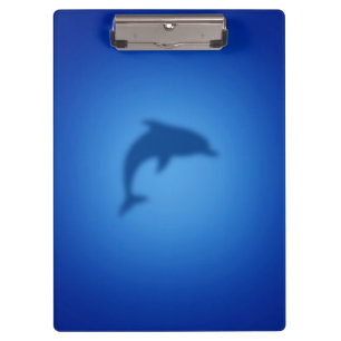 Blauer Delphin Klemmbrett
