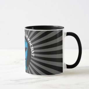 blauer Demokrat. Tasse