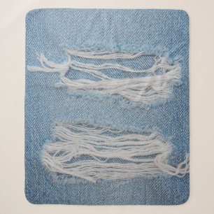 Blauer denim Jeans Textur Hintergrund. Stilvoll, Sherpadecke