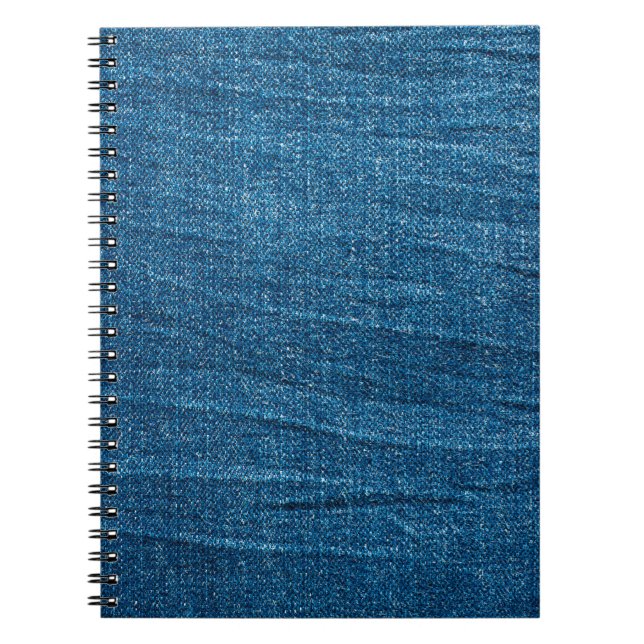 Blauer Denim-Textur, Bluejeans-Textur Notizblock (Vorderseite)