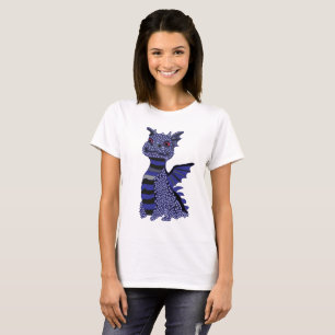 Blauer Diamant-Drache T-Shirt