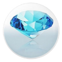 BLAUER DIAMANT-KERAMIK-GRIFF