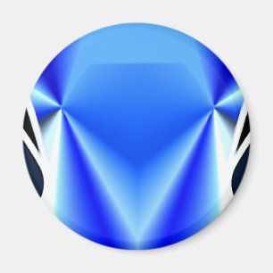 Blauer Diamant-Magnet Magnet
