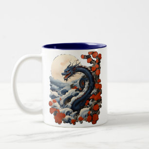 Blauer Drache 2024 Zweifarbige Tasse