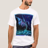 BLAUER DRACHE AUF WASSER