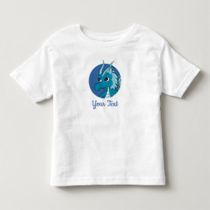 Blauer-Drache Cartoon-T-Shirt Kleinkind T-shirt