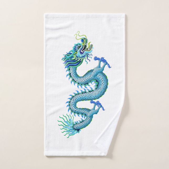 Blauer Drache für Drache Bootfahrt-Tuch Handtuch (Handtuch)