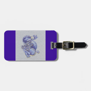 Blauer Drache Gepäckanhänger