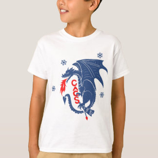 Blauer Drache-Jugend-T - Shirt